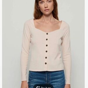 Nation Ltd sweetheart neck top